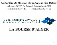 Bourse Alger
