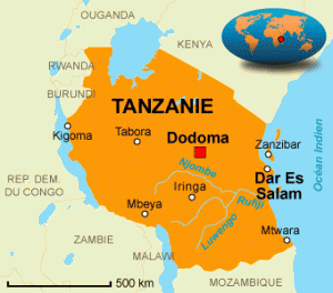 Tanzanie Map