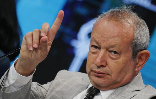 Egyptian billionaire Naguib Sawiris, chairman of Orascom TMT Holding, speaks during the Egypt Economic Development Conference (EEDC) in Sharm el-Sheikh, in the South Sinai governorate, south of Cairo, March 14, 2015. REUTERS/Amr Abdallah Dalsh