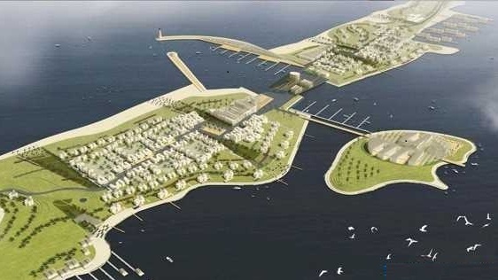 Maquette du futur port port Nador West Med
