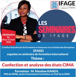 Saly, séminaire sur les états  CIMA (IFAGE) @ Dakar | Saly | Thiès | Sénégal