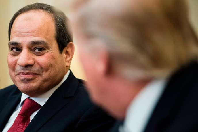 US President Donald Trump meets with Egyptian President Abdel Fattah el-Sisi