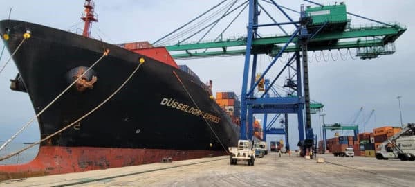 Owendo Container Terminal décharge le plus long navire qui escale au port d’Owendo