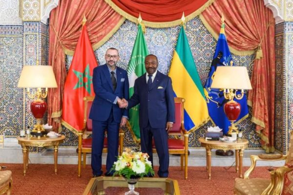 Le Roi Mohammed VI du Maroc en visite au Gabon
