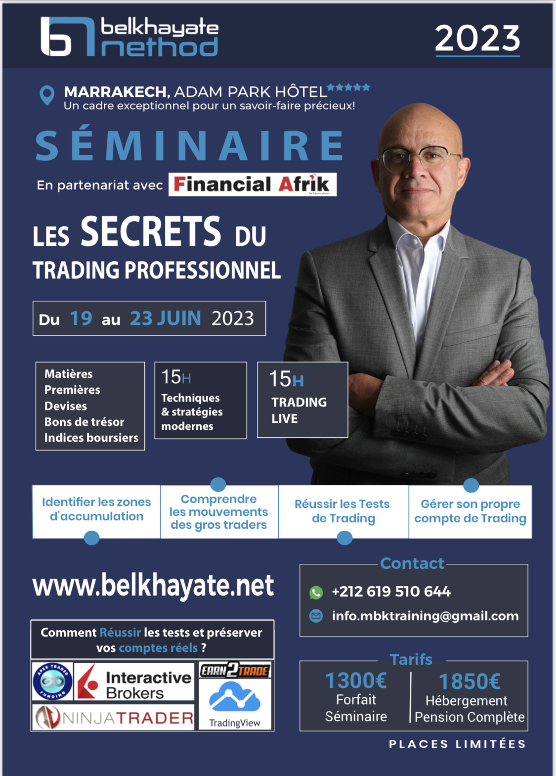 MARRAKECH (MAROC): LES SECRETS DU TRADING PROFESSIONNEL