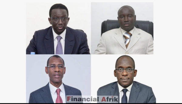 De gauche à droite: (Amadou Ba, haut, Ali Ngouille Ndiaye (haut); Abdoulaye Daouda Diallo (en bas à gauche), Abdoulaye Diouf Sarr (en bas à droite).