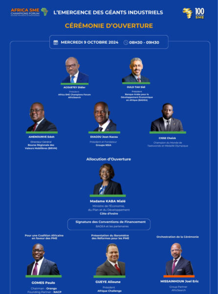 Temps forts du Forum des 100 Meilleures PME d’Afrique