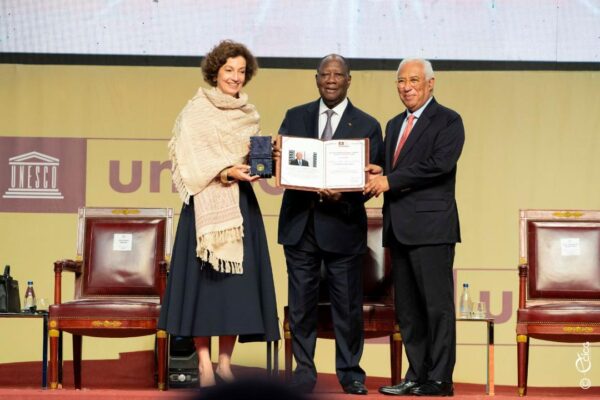 António Costa, président du Conseil européen, reçoit le Prix Félix Houphouët-Boigny pour la Recherche de la Paix